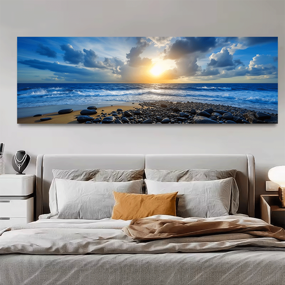 Interior Designer - 1PC-Canvas poster ingelijste oceaan zonsondergang strand