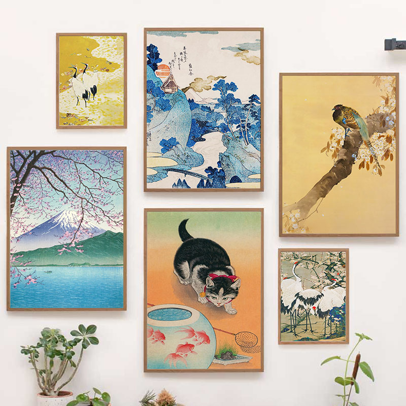 Interior Designer - Japanse Katsushika Hokusai Canvas Schilderij Wall