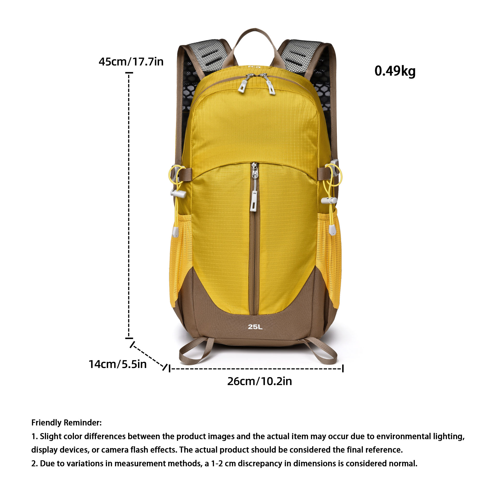 25l grote capaciteit wandelrug - Interior Designer recensie en prijs